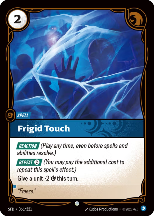 Frigid Touch [Common] SFD 066/221 - Riftbound Spiritforged