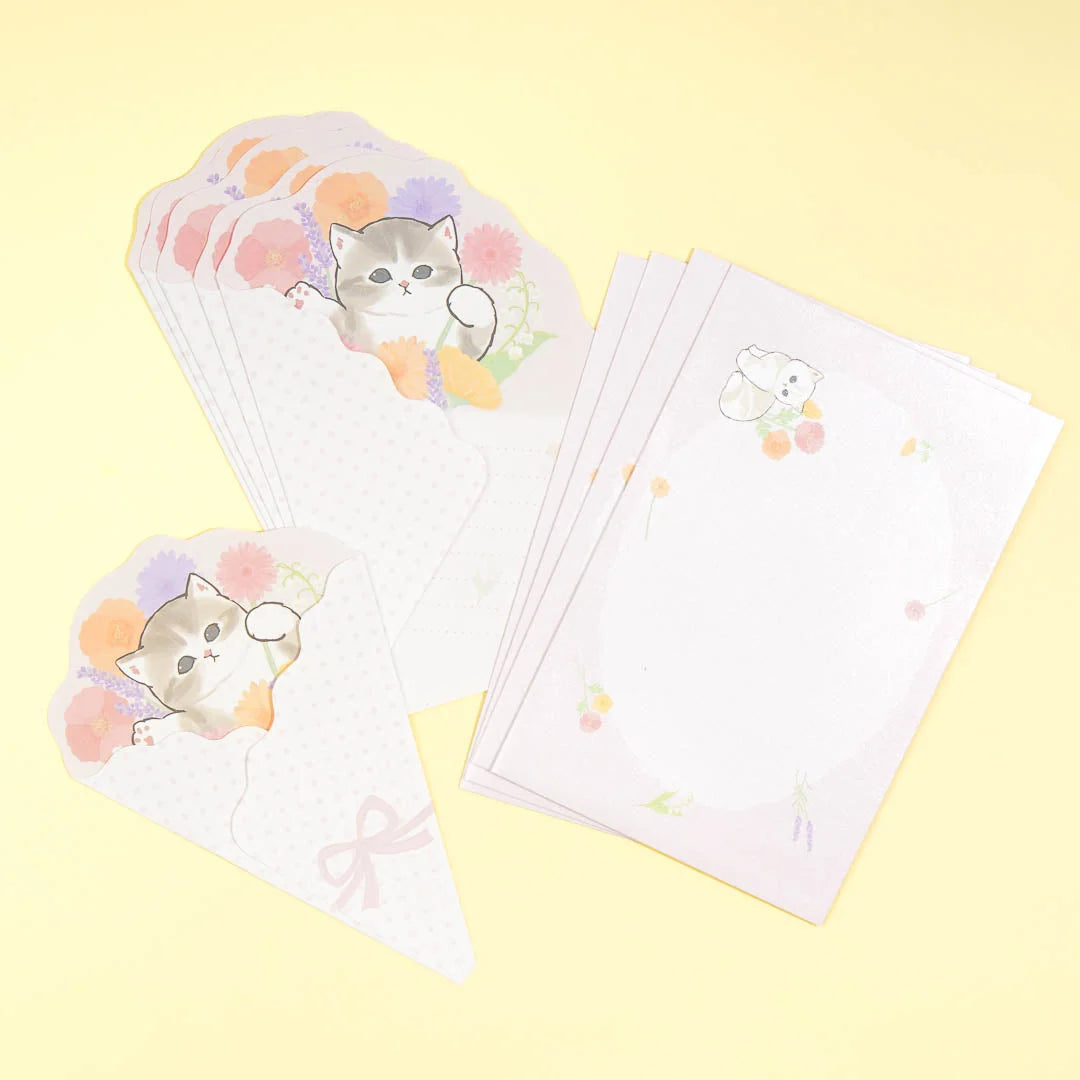 [Sun Star] Mofusand Flower Bouquet Letter Set