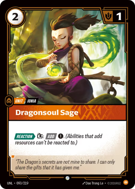 Dragonsoul Sage [Common] UNL 093/219 - Riftbound Unleashed