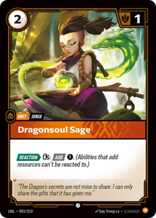 Dragonsoul Sage [Common] UNL 093/219 - Riftbound Unleashed
