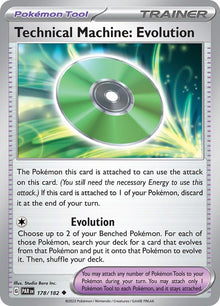 Technical Machine Evolution [Uncommon] #178/182 - Pokemon Paradox Rift