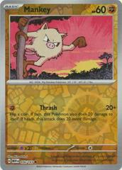 Mankey [Reverse Holo] #056/165 - Pokemon 151
