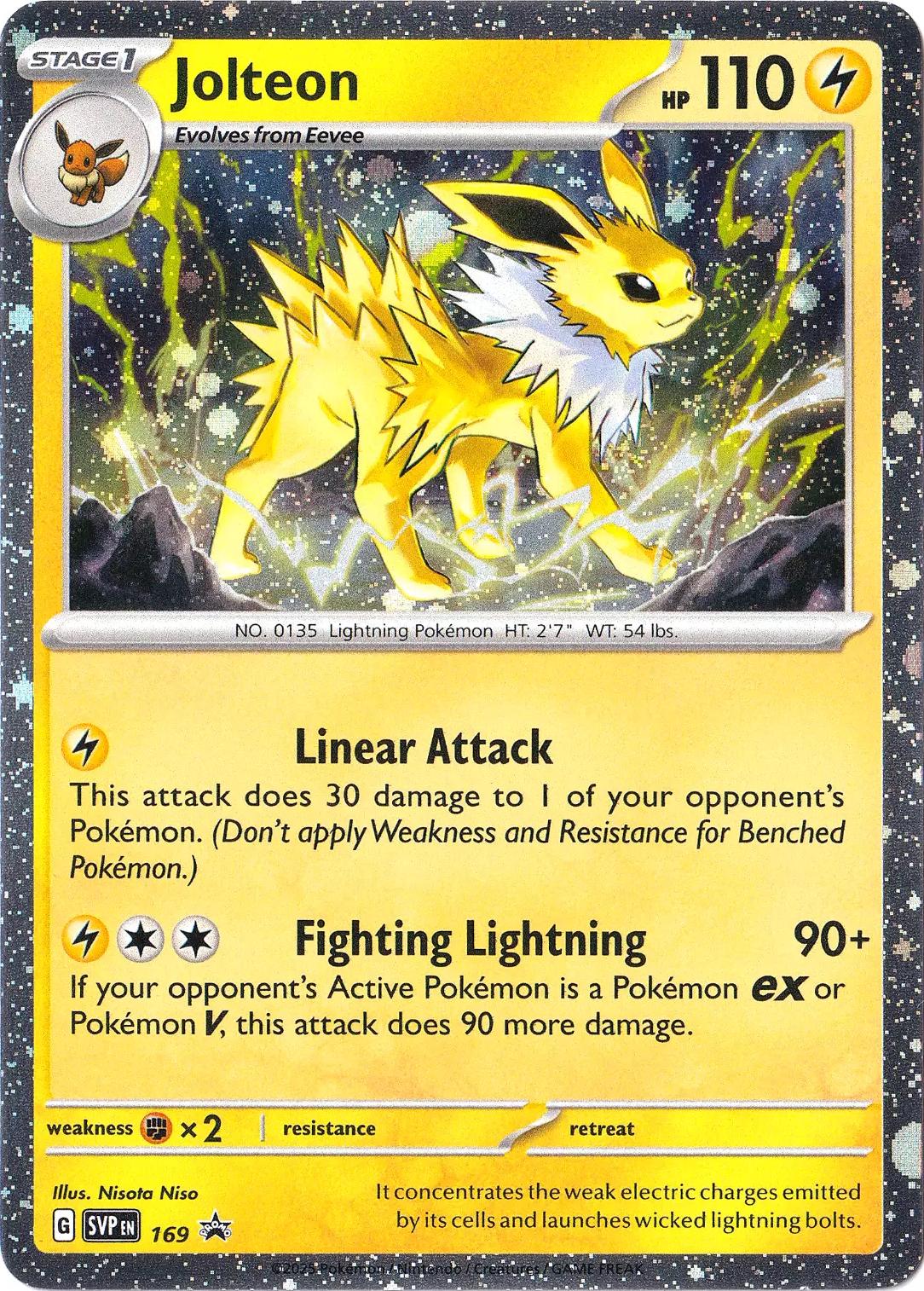 Jolteon [Cosmos Holo] #169 Pokemon Promo