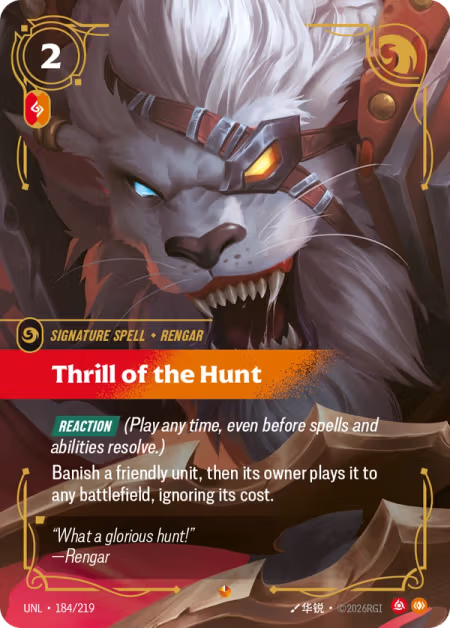 Thrill of the Hunt [Epic] UNL 184/219 - Riftbound Unleashed