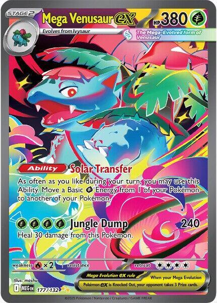 Mega Venusaur ex [Special Illustration Rare] 177/132 - Pokémon Mega Evolution