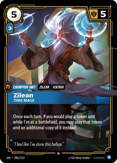 Zilean, Time Mage [Rare] UNL 086/219 - Riftbound Unleashed