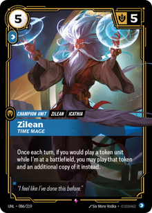 Zilean, Time Mage [Rare] UNL 086/219 - Riftbound Unleashed