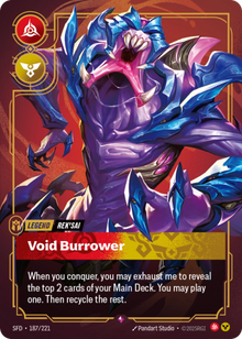 Rek'Sai - Void Burrower [Rare] SFD 187/221 -  Riftbound Spiritforged