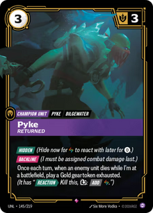 Pyke, Returned [Rare] UNL 145/219 - Riftbound Unleashed