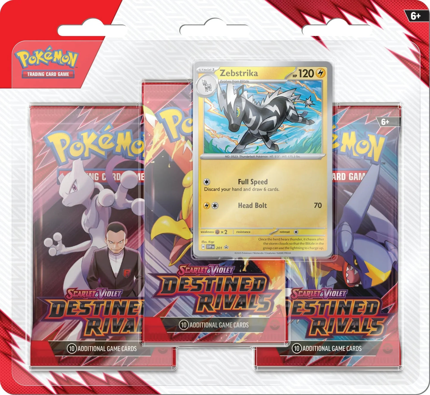 Pokemon TCG: Destined Rivals 3-Pack Blister