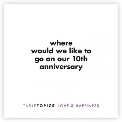 [TableTopics] Getting Married Conversation Pack - Trio