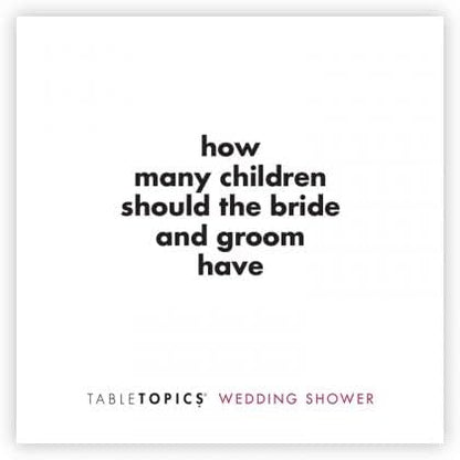 [TableTopics] Getting Married Conversation Pack - Trio