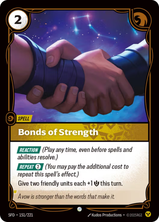 Bonds of Strength [Common] SFD 151/221 -  Riftbound Spiritforged