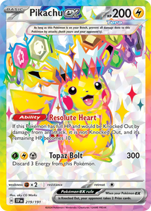Pikachu ex [Ultra Rare] 219/191 - Pokemon Surging Sparks