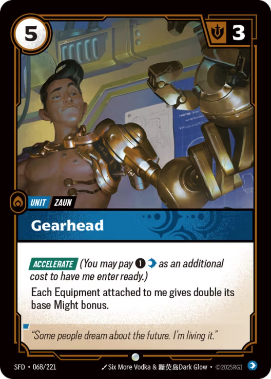 Gearhead [Common] SFD 068/221 - Riftbound Spiritforged