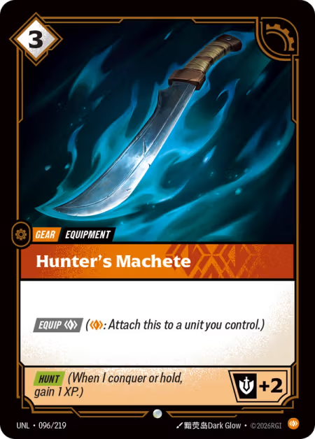 Hunter's Machete [Common] UNL 096/219 - Riftbound Unleashed