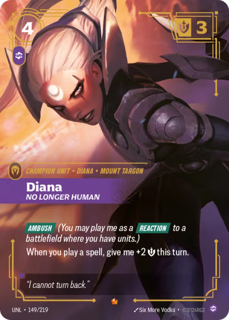 Diana, No Longer Human [Epic] UNL 149/219 - Riftbound Unleashed