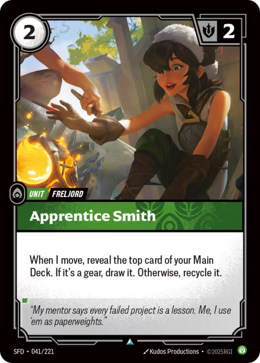 Apprentice Smith [Uncommon] SFD 041/221 - Riftbound Spiritforged