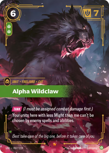 Alpha Wildclaw [Epic] UNL 057/219 - Riftbound Unleashed