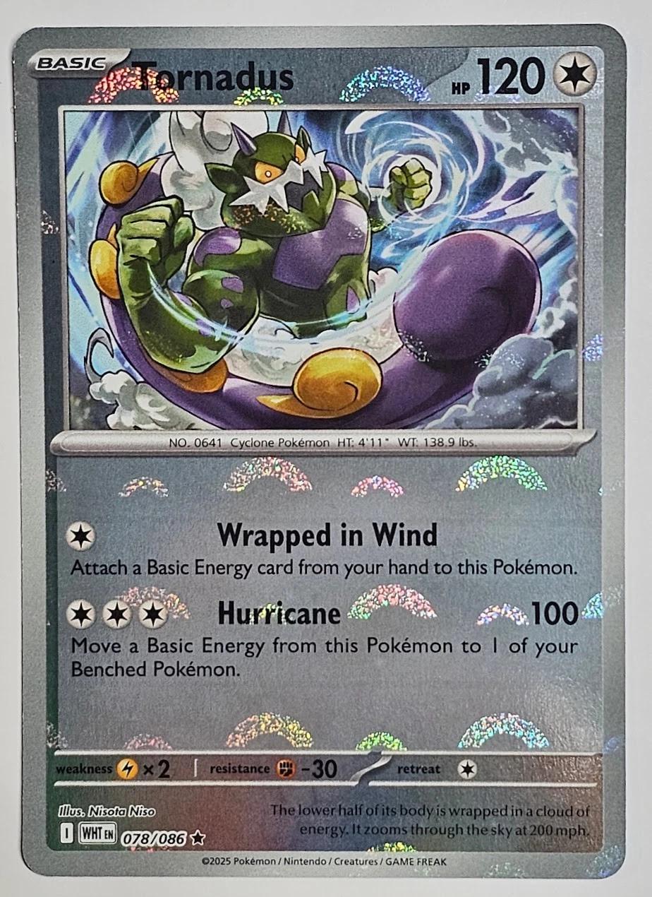 Tornadus [Poke Ball] #78 Pokemon White Flare