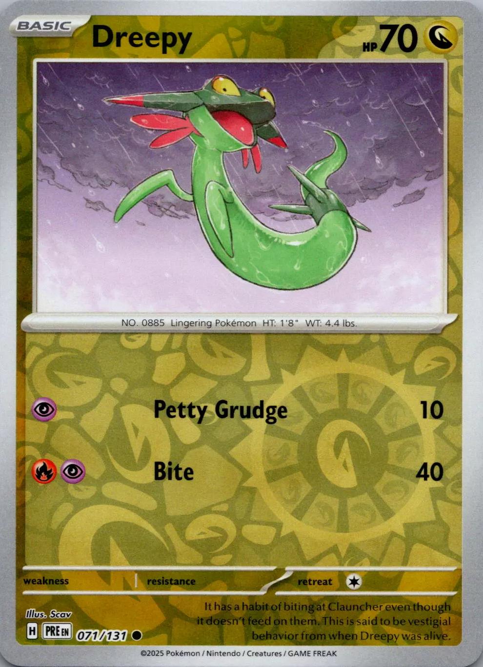 Dreepy [Reverse Common] #071/131 - Pokemon Prismatic Evolutions