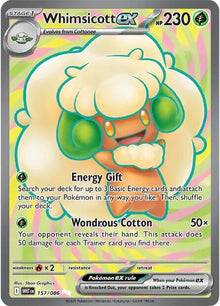 Whimsicott Ex [Full Art] #157/086 - Pokemon White Flare