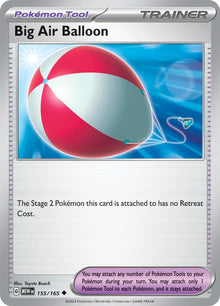 Big Air Balloon [Uncommon] #155/165 - Pokemon Scarlet & Violet 151