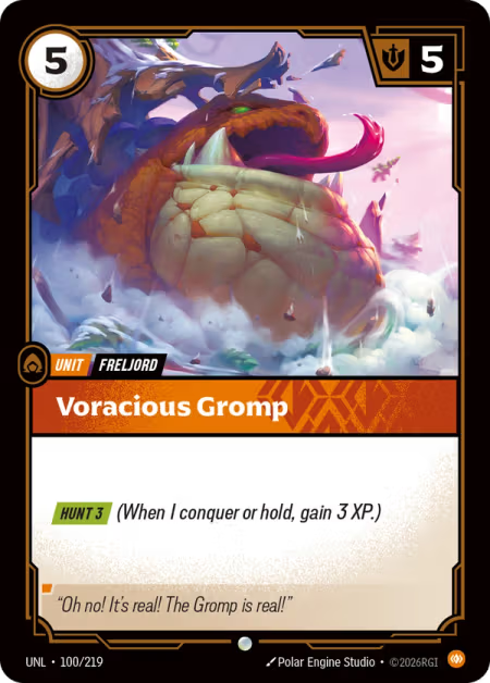 Voracious Gromp [Common] UNL 100/219 - Riftbound Unleashed