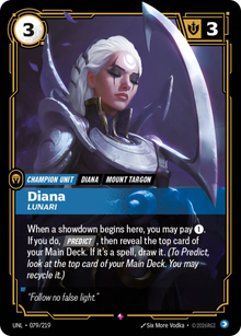 Diana, Lunari [Rare] UNL 079/219 - Riftbound Unleashed