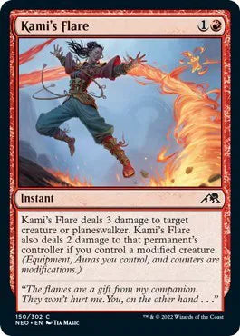 Kami's Flare [Foil] - MTG Kamigawa: Neon Dynasty C 150
