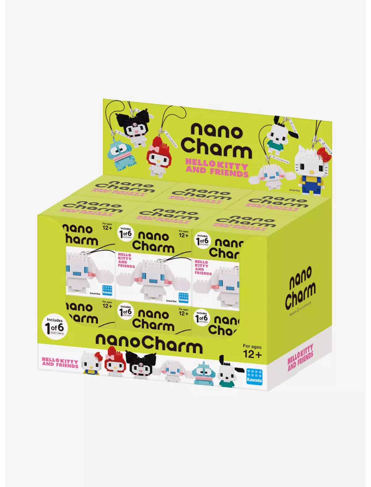 Kawada Nano Charm - Hello Kitty & Friends Blind Box Phone Charm (1 Blind Box)
