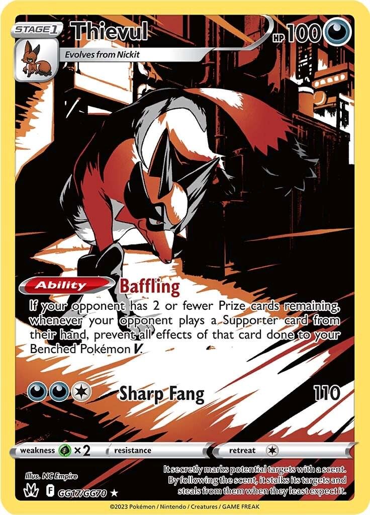 Thievul [Ultra Rare] #GG17/GG70 - Pokemon Crown Zenith