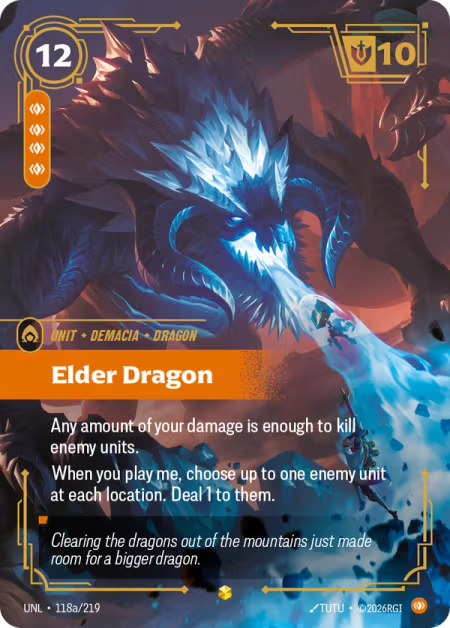 Elder Dragon [Alternate Art] UNL 118a/219 - Riftbound Unleashed