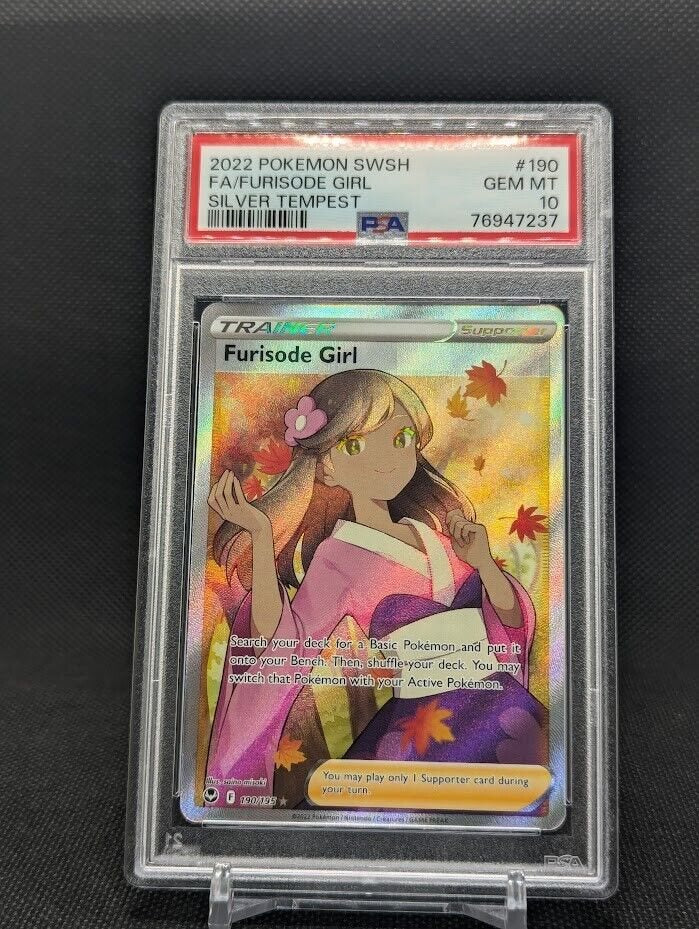 Furisode Girl [Full Art Ultra Rare] #190/195 - Silver Tempest [SLAB PSA 10]