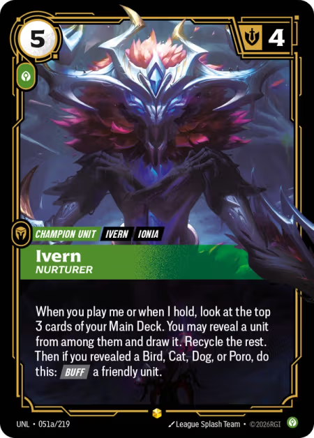 Ivern, Nurturer [Alternate Art Rare] UNL 051a/219 - Riftbound Unleashed