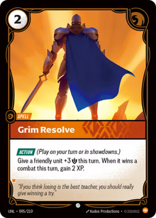 Grim Resolve [Common] UNL 095/219 - Riftbound Unleashed