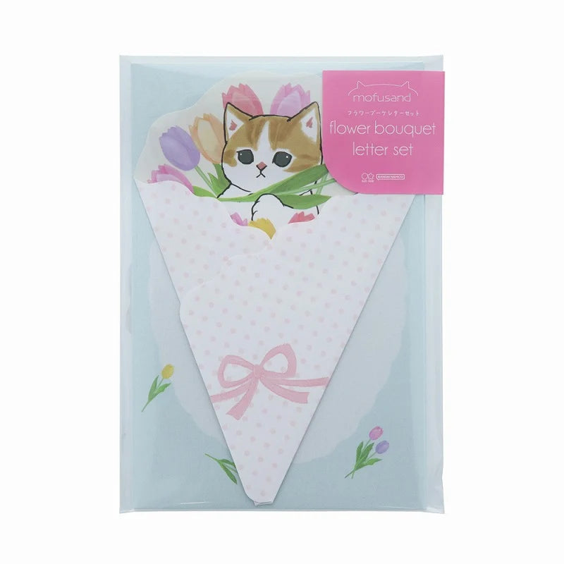 [Sun Star] Mofusand Flower Bouquet Letter Set