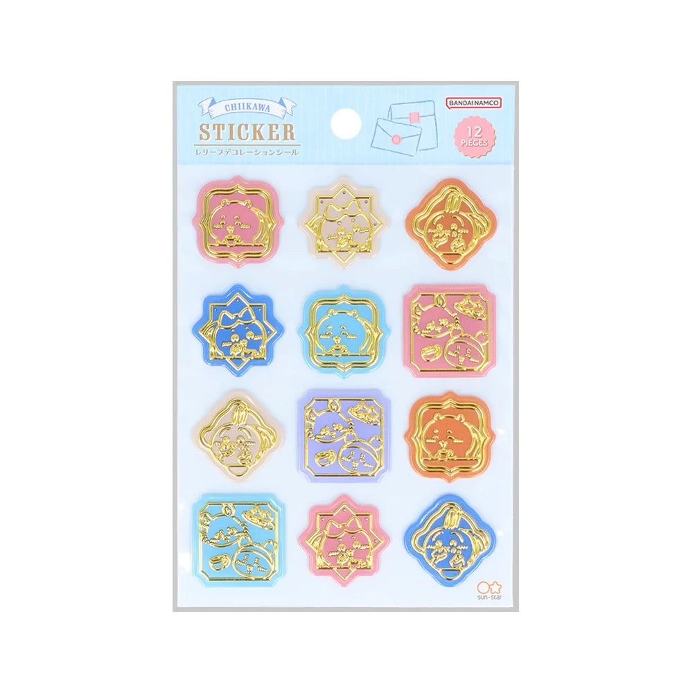 [Sun Star] Chiikawa Relief Decoration Stickers