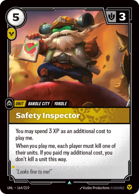 Safety Inspector [Uncommon] UNL 164/219 - Riftbound Unleashed