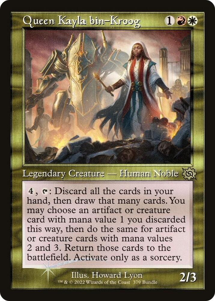 Queen Kayla bin-Kroog (Retro Frame Foil) R 379 The Brothers' War