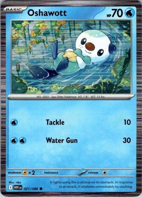 Oshawott [Poster Holo Common] #021/086 - Pokemon White Flare