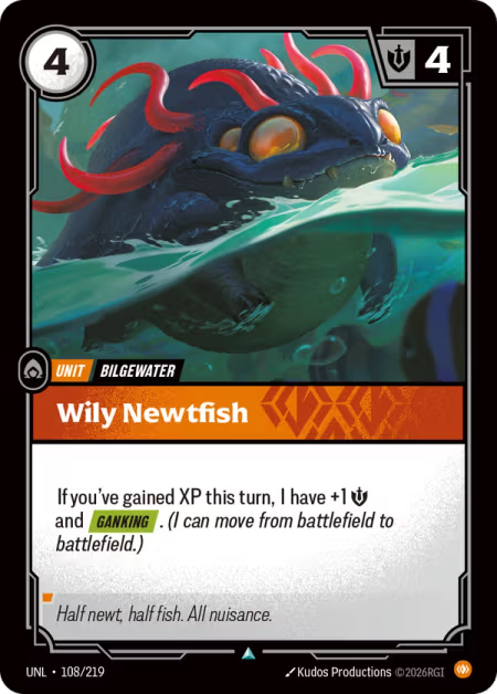 Wily Newtfish [Uncommon] UNL 108/219 - Riftbound Unleashed