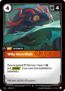 Wily Newtfish [Uncommon] UNL 108/219 - Riftbound Unleashed
