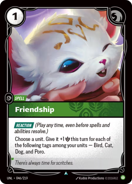 Friendship [Uncommon] UNL 046/219 - Riftbound Unleashed