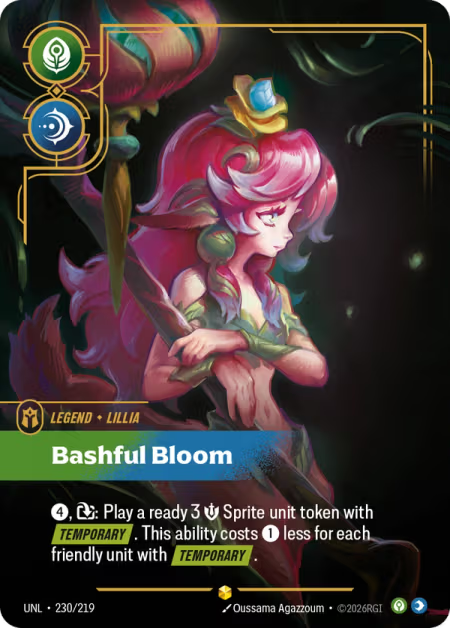 Lillia - Bashful Bloom [Overnumbered] UNL 230/219 - Riftbound Unleashed