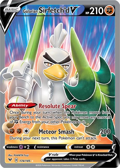 Galarian Sirfetch'd V (Full Art) [Ultra Rare] 174/185 - Pokémon Vivid Voltage