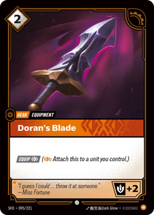 Doran's Blade [Common] SFD 095/221 -  Riftbound Spiritforged