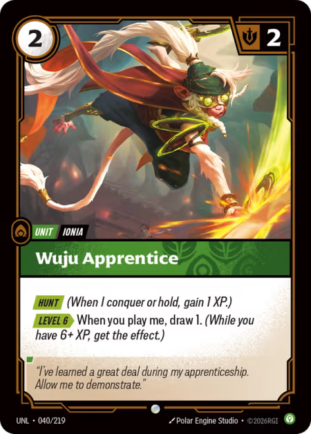 Wuju Apprentice [Common] UNL 040/219 - Riftbound Unleashed