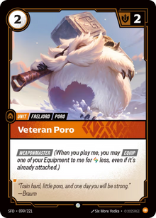 Veteran Poro [Common] SFD 099/221 -  Riftbound Spiritforged