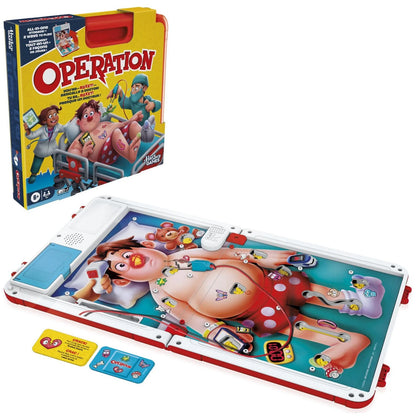 OPERATION BOARD GAME - with All-in-One Carrying Case